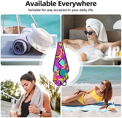 Personalized 80s Vintage Beach Towel 27x55