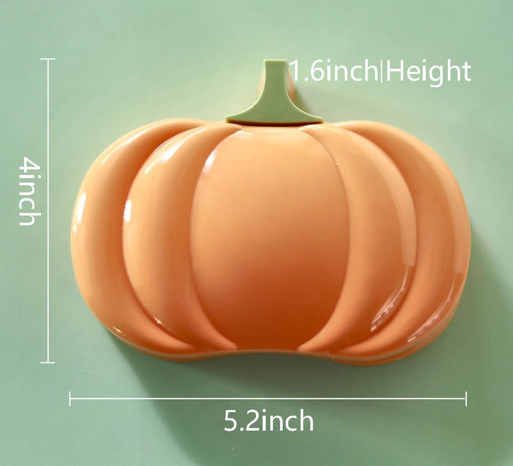 123Arts Pumpkin Soap Dish Holder for Bathroom