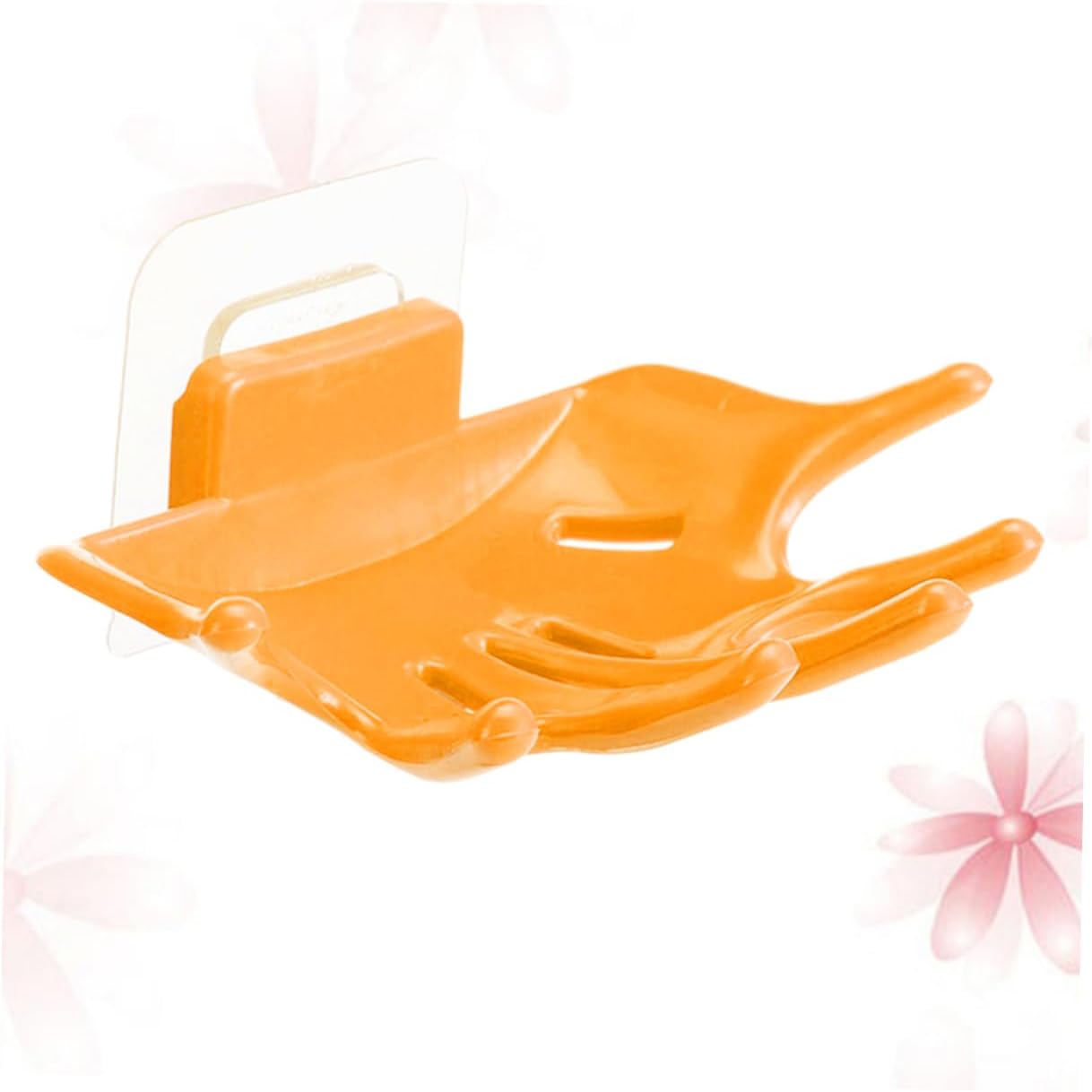 Self Draining Soap Dish Lid with Hand Shaped Design for Kitchen