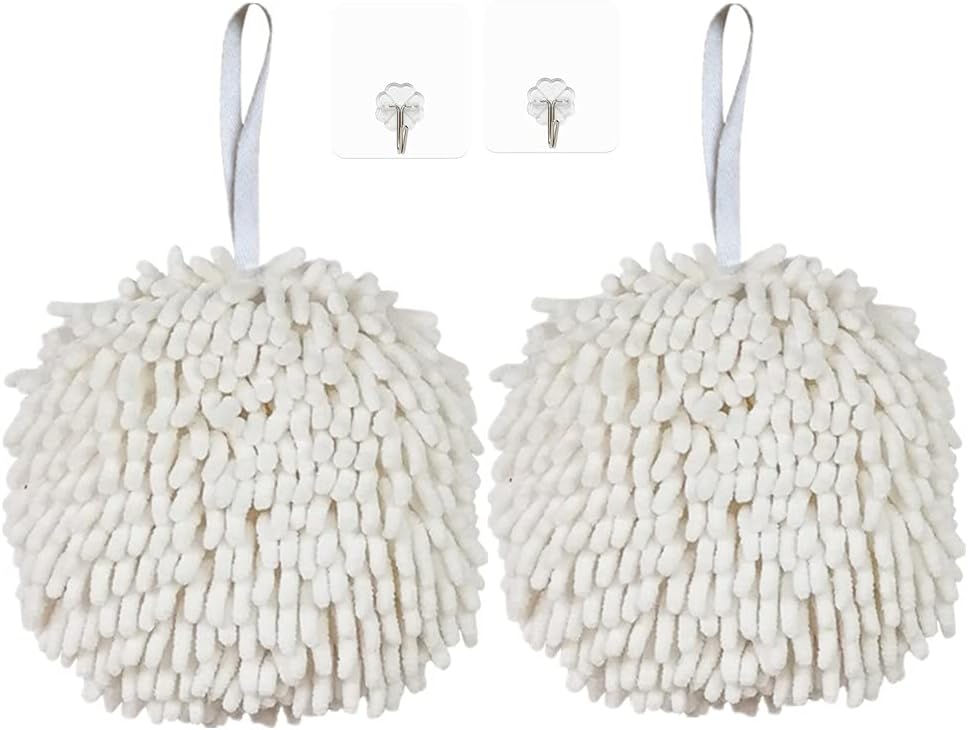 Yaocoral Chenille Hand Towel Set of 2
