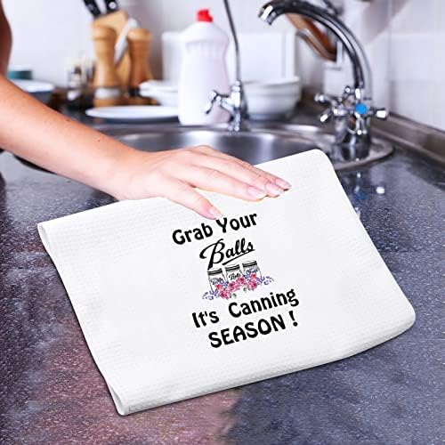 PXTIDY Funny Canning Season Kitchen Towel