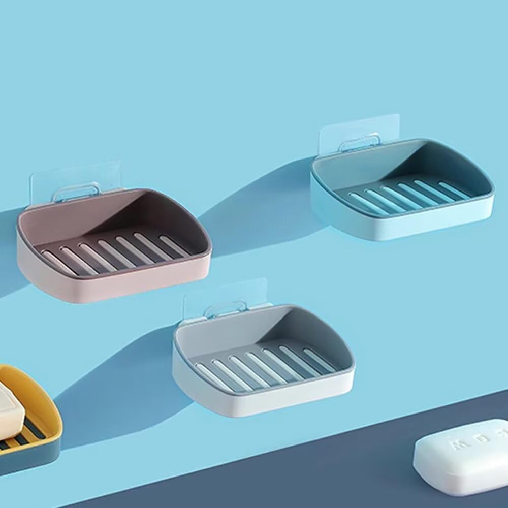FABEILAI Drainable Soap Dish with Water Tray Yellow