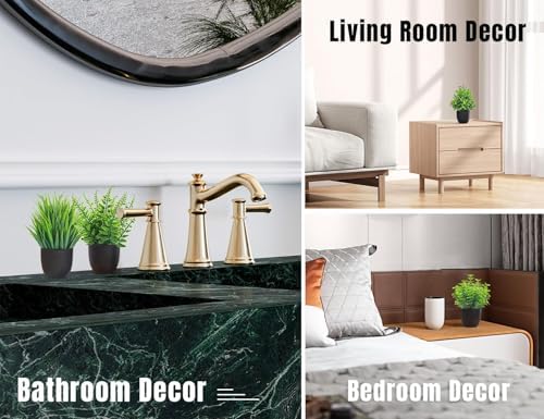 Der Rose Artificial Plants 4 Pack Black Indoor Decor
