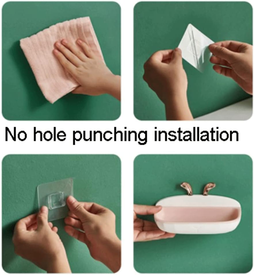 Surek Dual-Use Wall-Mounted Soap Dish with Drainage
