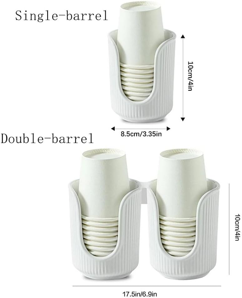 Plastic Bathroom Cup Dispenser for 3-4oz Paper Cups