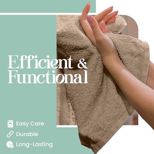 Utica 6-Piece Beige Towel Set Soft Absorbent