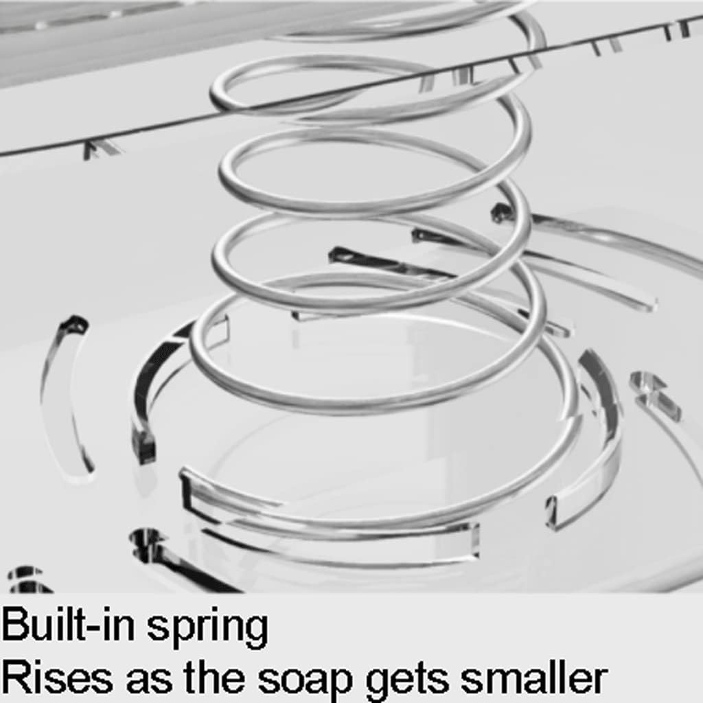Surek Simple Foam Brush Soap Dish with Lid