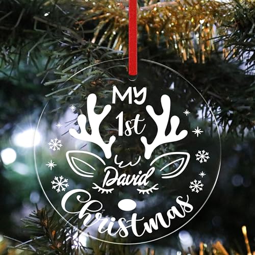 Jasilon Personalized Babys First Christmas Ornament 1