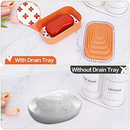 QIUYMEI Soap Holder - Leak Proof Travel Soap Container with Lid