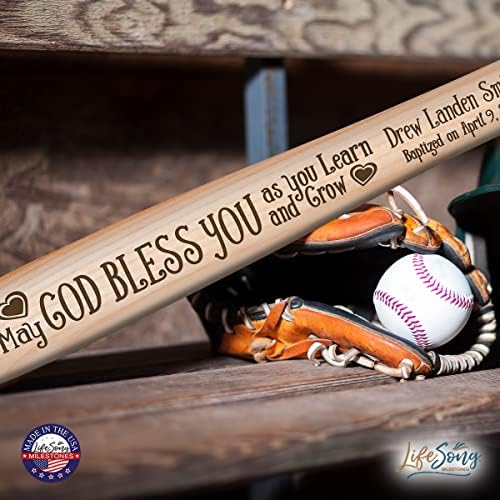 LifeSong Milestones Personalized Baptism Baseball Bat