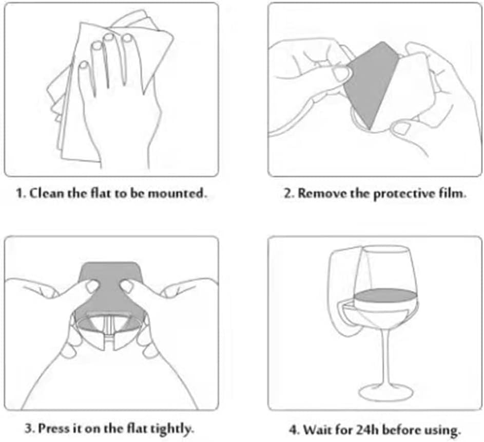 CAUNLA Beer Wine Glass Shower Holder