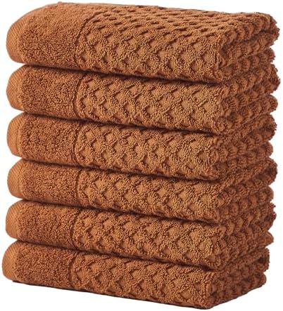 Great Bay Home Orange Bath Towels 6 Pack