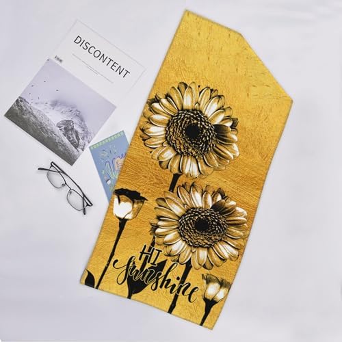 Bapcoku Sunflower Hand Towels Set of 2 1