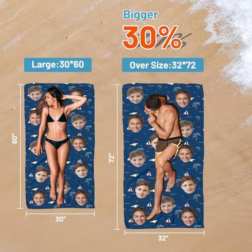 Voltexia Personalized Beach Towels for Adults Kids