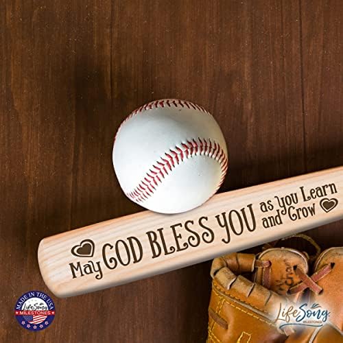 LifeSong Milestones Personalized Baptism Baseball Bat