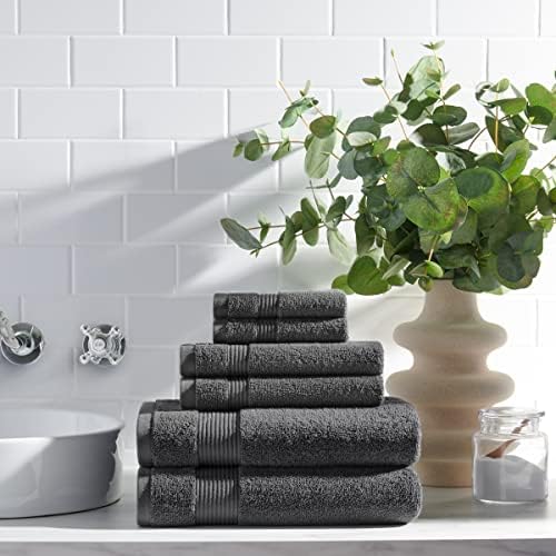 Arkwright Bath Towels Set of 6 - Pewter Grey 1