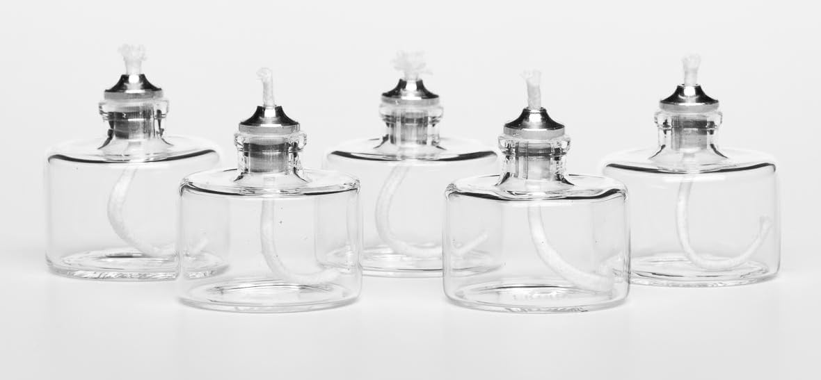 Firefly Refillable Clear Glass Tealights - 5 Pack