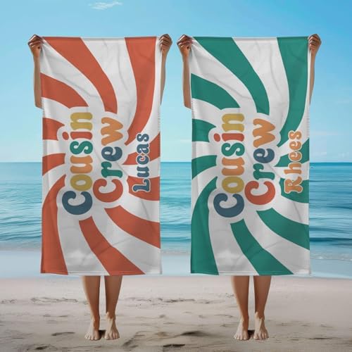 Bristow Personalized Cousin Crew Beach Towels