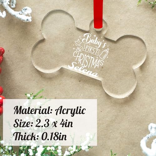Personalized Babys First Christmas Ornament 2024