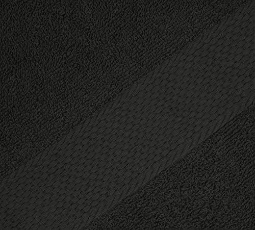 SOFTEX Linen Charcoal Grey 35x70 Bath Towel Set of 2