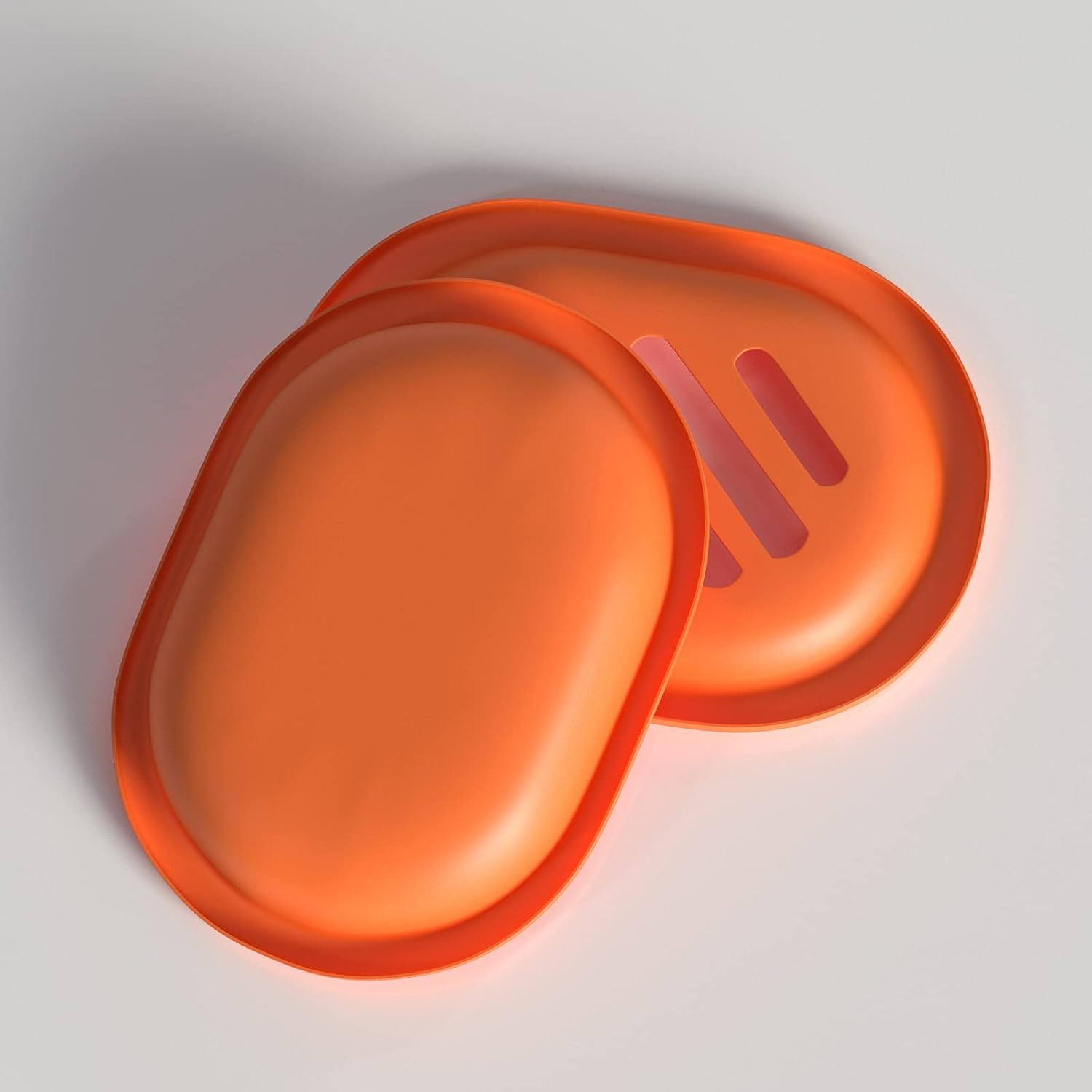 Topsky 2 Pcs Soap Dish with Drain - Orange