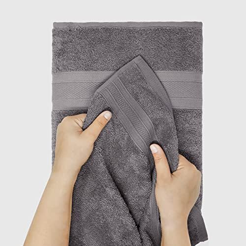 TRIDENT Luxury 3 Piece Towel Set Charcoal Grey