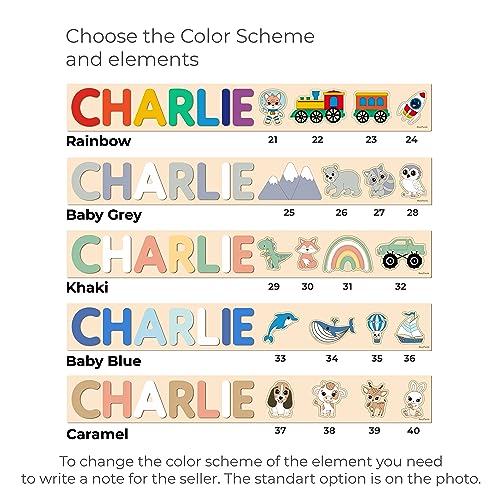 Personalized Wooden Name Puzzle Montessori Toy