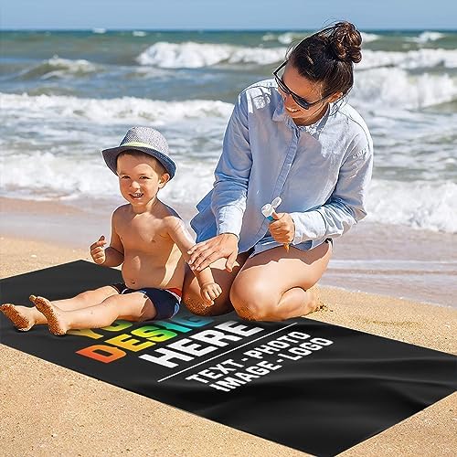 Personalized Beach Towel with Photo Design for All Ages