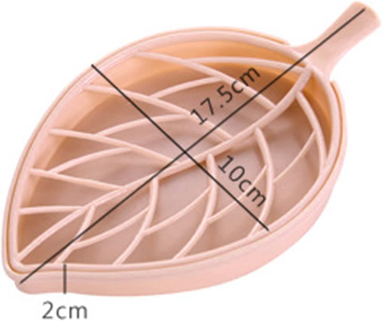 2Pcs Plastic Soap Dish with Drain Blue