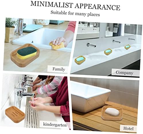 Holibanna Natural Soap Dish with Draining Design