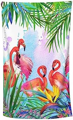 VOOHDDY Flamingo Beach Towel Large Microfiber 1
