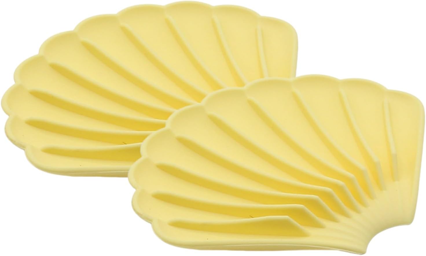 2Pcs Non-Slip Silicone Soap Dish with Drainage
