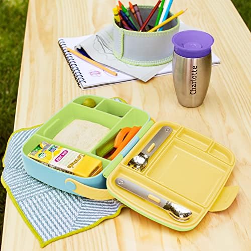 Munchkin Lunch Bento Box for Kids Green 1
