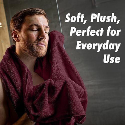 Homes Perception 4 Pack Bath Towel Set Ultra Soft 500 GSM Cotton