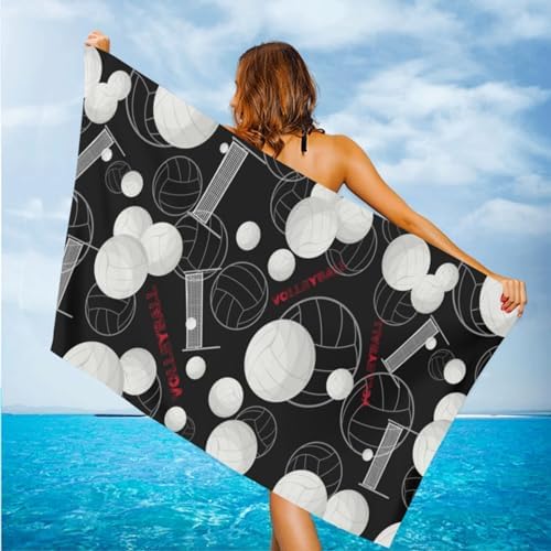 SUNUAN Oversized Microfiber Beach Towel 52x33