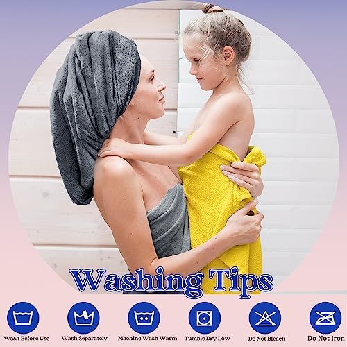 Newwiee 30 Pack Bath Towels Washcloths Set for Home Shower Yoga Travel