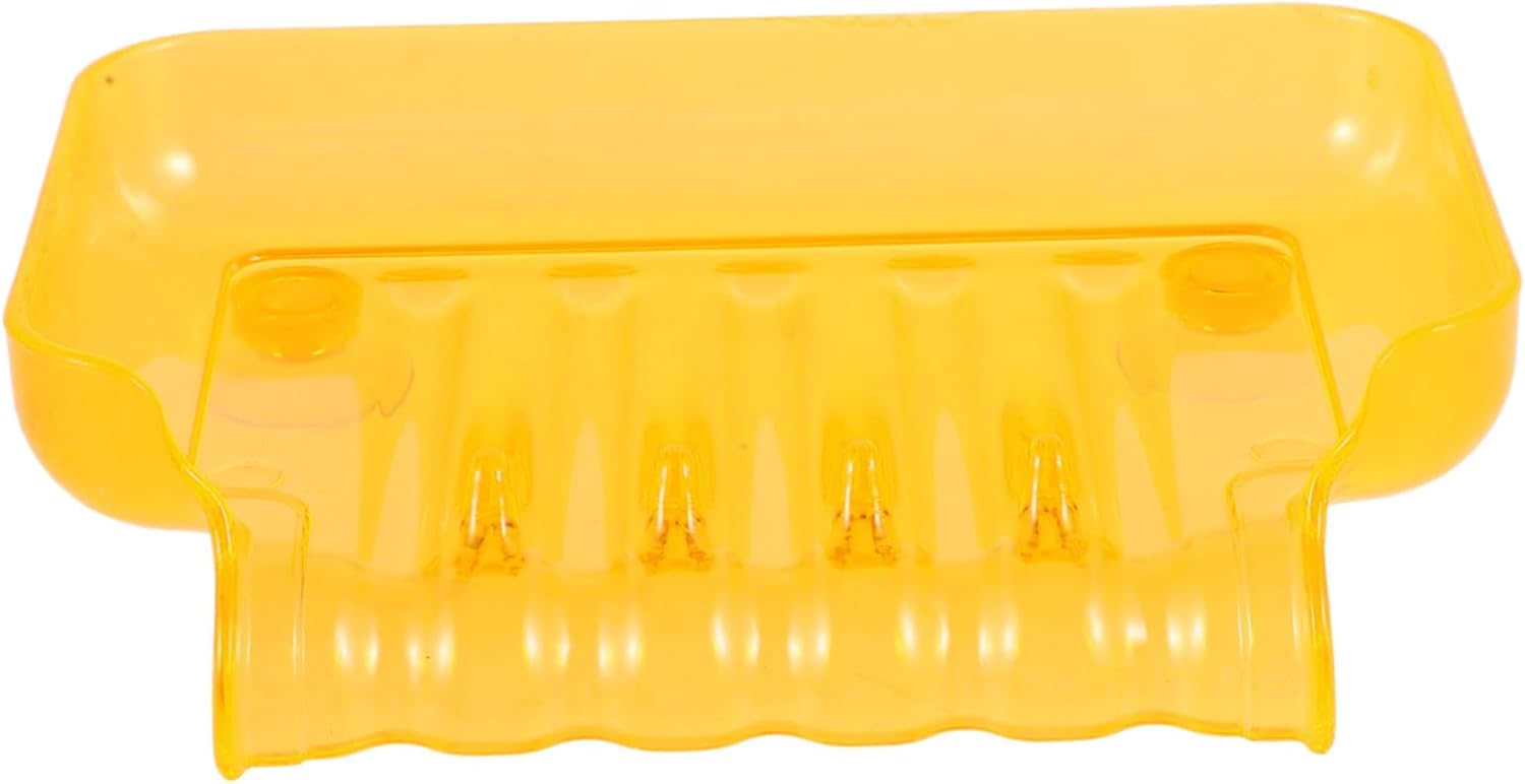 WOONEKY Bathroom Waterfall Soap Dish with Suction Cups