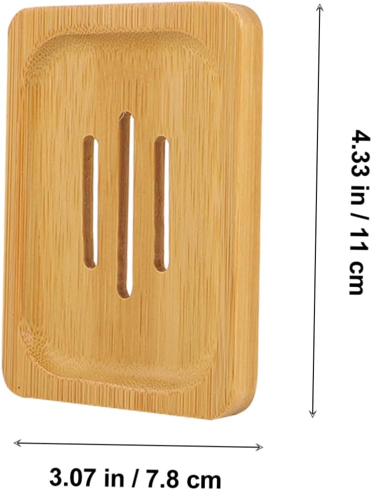 KONTONTY 1Pc Stylish Wooden Soap Holder for Kitchen Bathroom