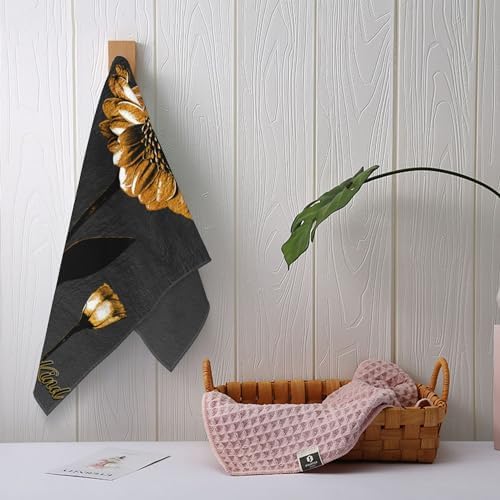 Bapcoku Sunflower Hand Towels Set of 2 1