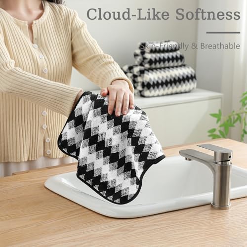 4 Piece Plush Bath Towel Set 35x70 Extra Large