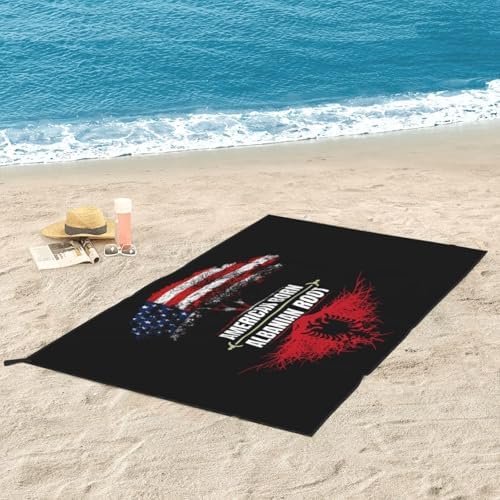 Albanian Flag Beach Towel for Men Women 1