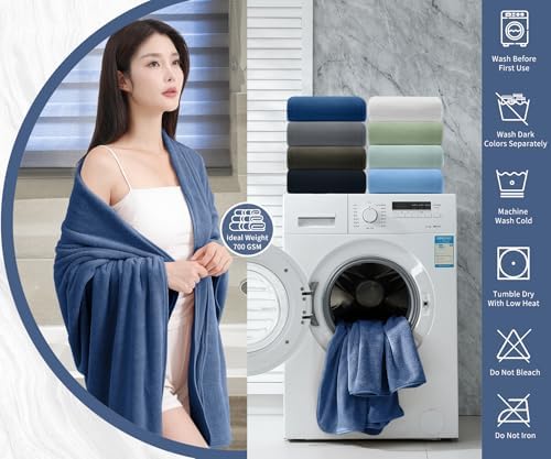 MAGGEA 4-Piece Extra Large Bath Sheet Set - 35x70 Inch Ultra Soft Towels