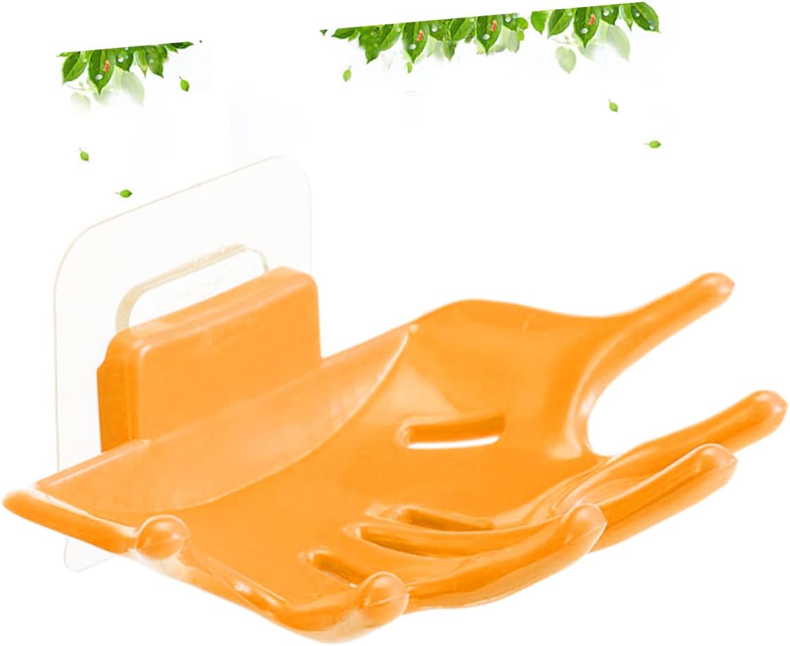 Self Draining Soap Dish Lid with Hand Shaped Design for Kitchen