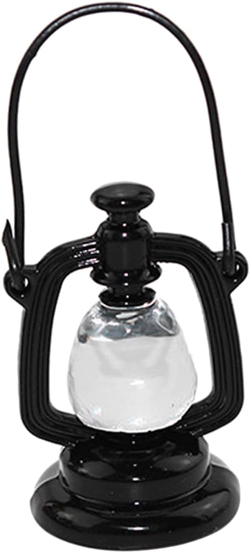 ERINGOGO Retro Kerosene Lamp with Non-Resin Black Finish