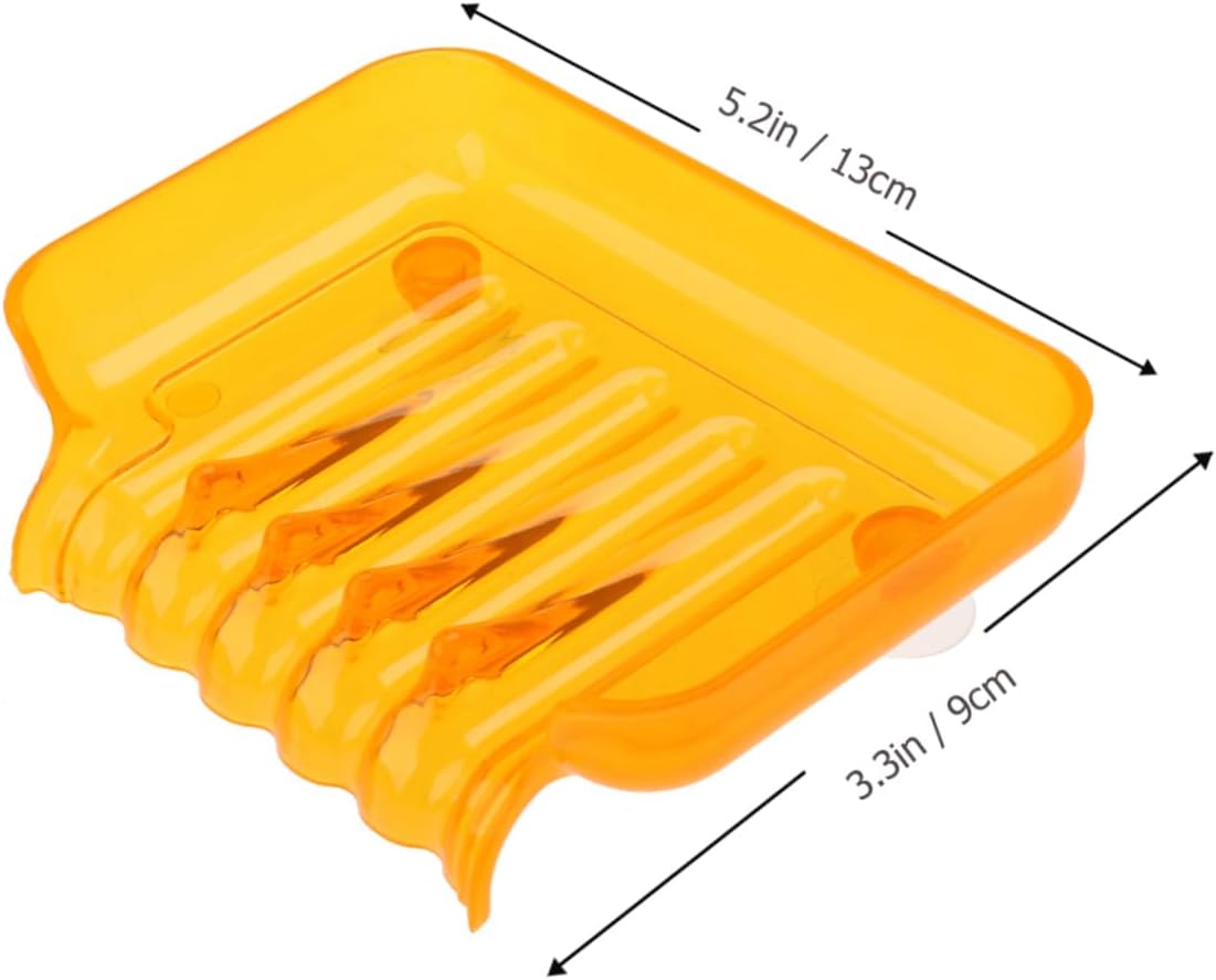 LIFKICH Bathroom Waterfall Soap Dish with Suction and Drainage