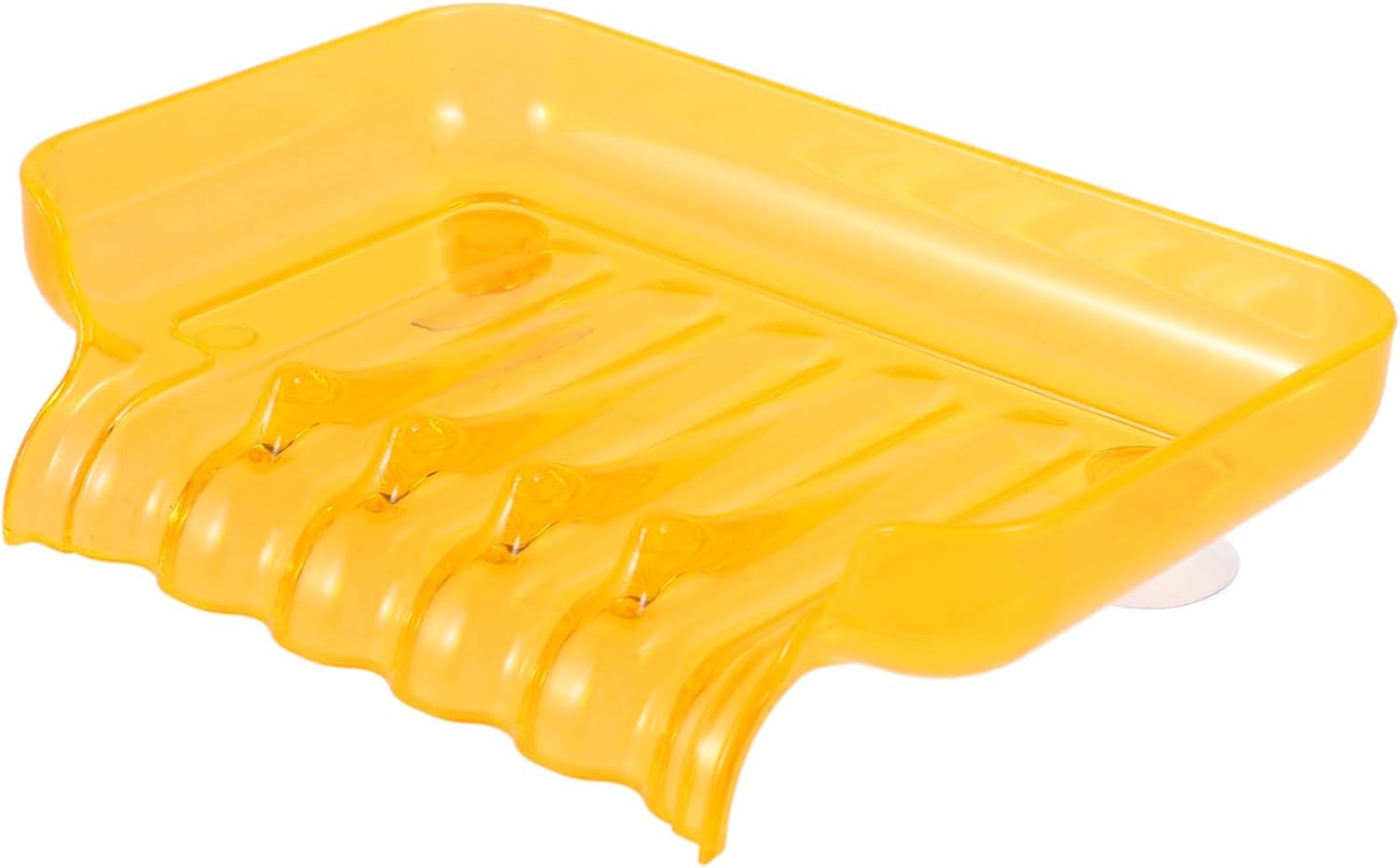 WESIEVYA Bathroom Waterfall Soap Dish with Suction Cups