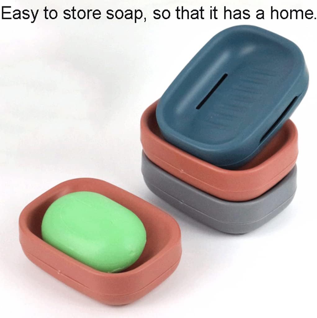 SUREK Simple Countertop Soap Holder with Drainage Double Layer Dish
