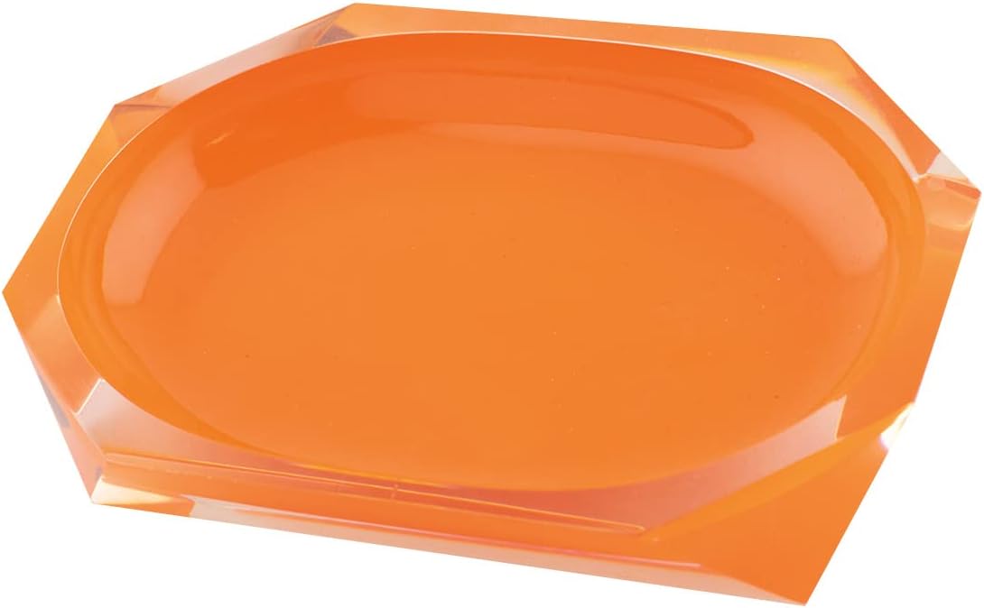 Sparkles Home Faceted Soap Dish - Orange Durable Resin