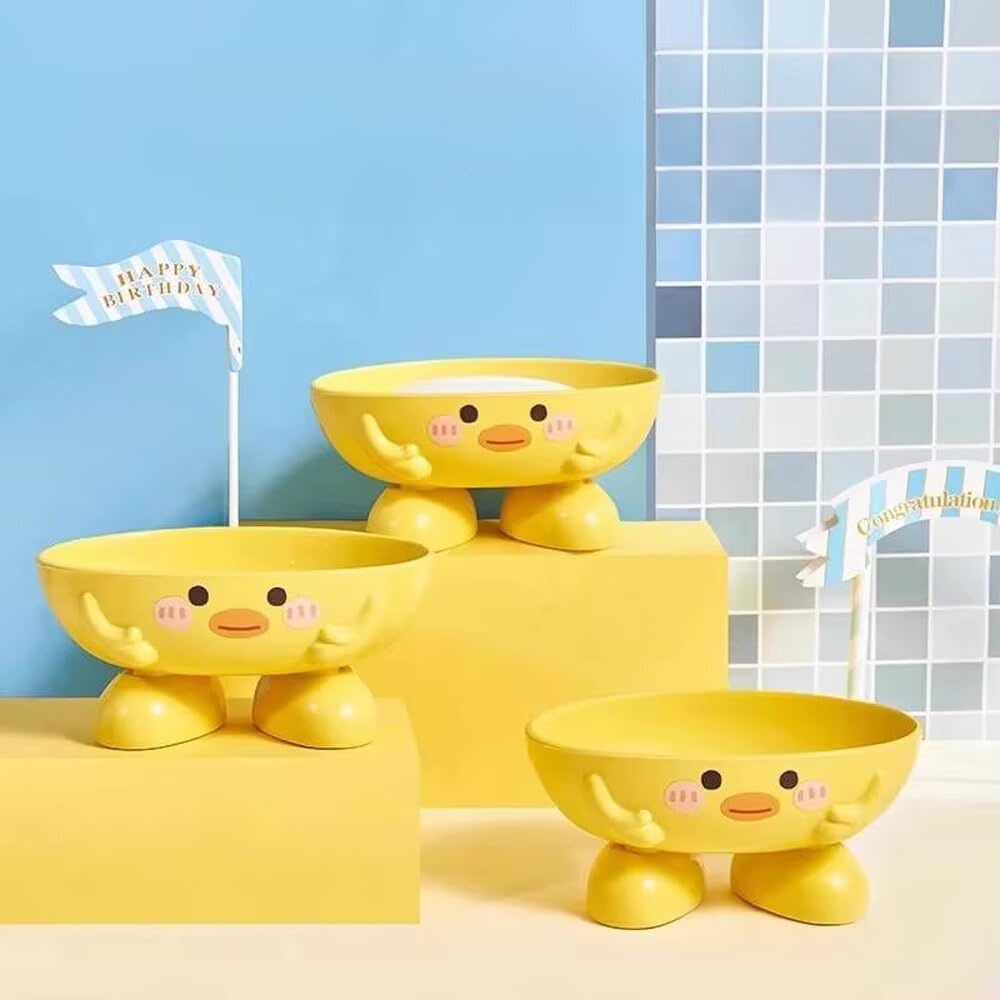 FABEILAI Yellow Duck Suction Soap Holder