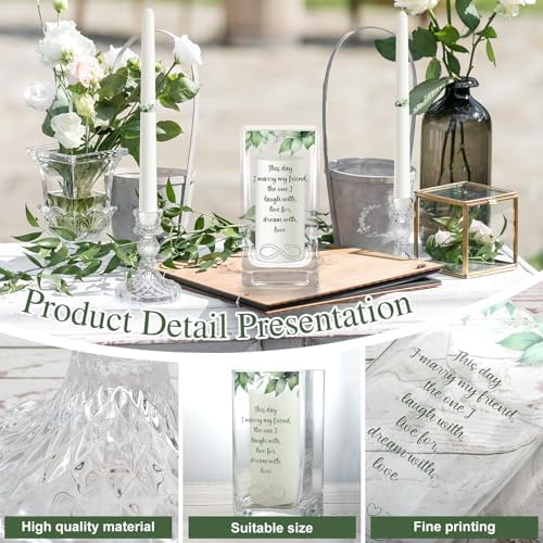 FoldTier Unity Wedding Candles with Holder Set
